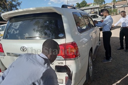arshad sharif's car in kenya 