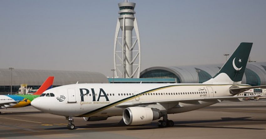 A Pakistan International Airlines (PIA) plane