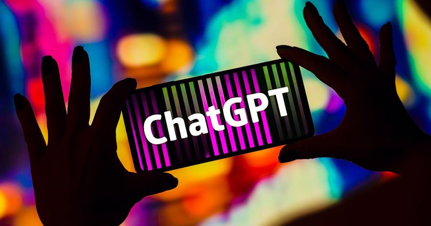 The logo of ChatGPT being displayed on a mobile phone