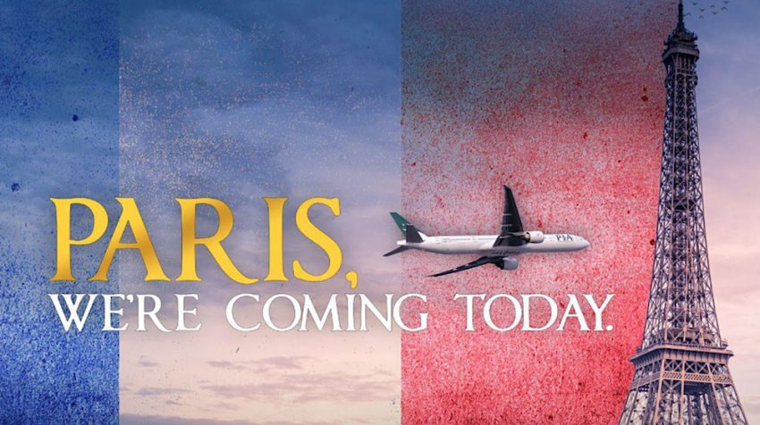 PIA Paris flights advertisement